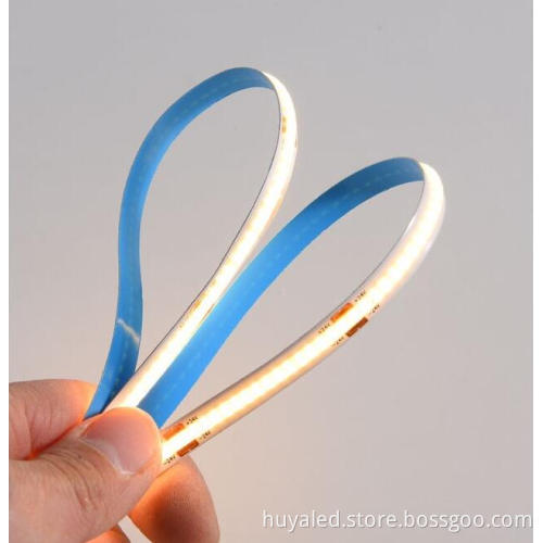 Competitive Price LED Light Bar Warm/Cool White CRI90 14W 480leds LED Tape Light COB LED Strip PCB 8mm 10mm